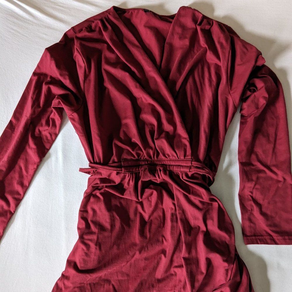 Red Maternity Work Dress